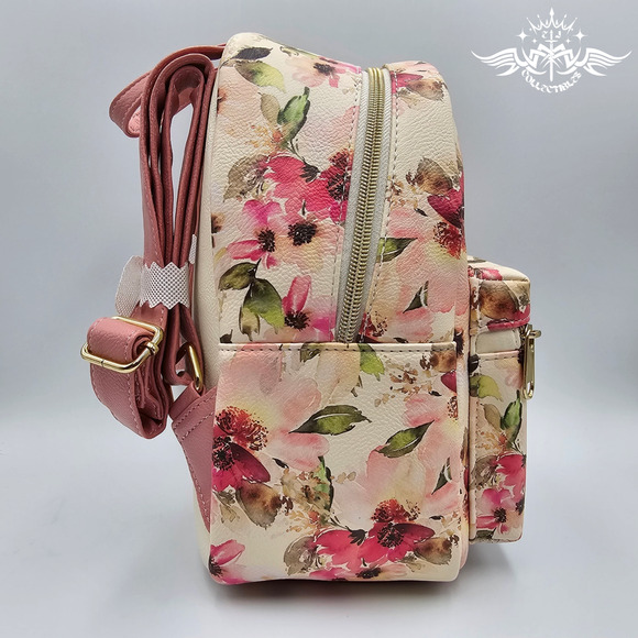 Loungefly Disney Princess Floral Sketch Pink Mini Backpack Bag New main image 5